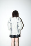 c80s Scandinavian  label -  constructive collarless  jacket