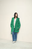 80-90's RAMOSPORT- hooded spring coat in kelly green