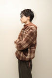 c70's French made - shaggy mohair mixedwool knit blouson