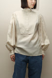 80's ESCADA - silk bow-tie blouse