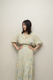 90's-00's European label - viscose flower pattern dress