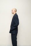 80's CLAUDE MONATANA - smooth cloth jacket&trousere 2-pieces.