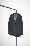 80-90's HUGO BOSS - wool/cashmere mixed single breasted tailored jacket