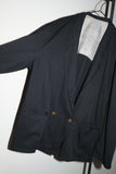 80's European label - viscose oversized double breasted jacket