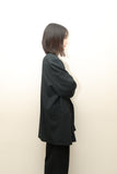80-90's Scandinavian label - relaxed oversized double breasted jacket