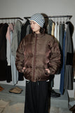 c90's Italian label - metallic brown down jacket