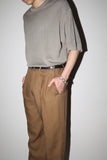 linen tuck trousers