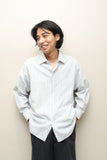 c90's cotton stripe dress shirt