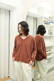 00-10's J.CREW - cashmere knit sweater in dusty brick