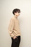 c90's Italian label - cashmere turtle neck knit sweater