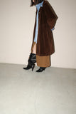 c80's MARELLA - brown corduroy semi flare coat