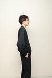 80's Europeana label - cotton collarless short blouson