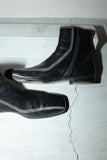 PRADA - square toe side-zip boots