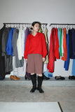 80s French label - rayon pullover shirt-top