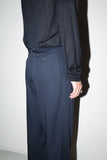 80's European label - rayon tuck trousers