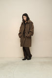 80’s JIL SANDER - quilting coat with detachable big hoodie