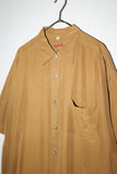 90's European label - cupro/modal glossy shirt
