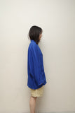 80's PENNYBLACK by Max Mara - linen kimono essence jacket in vivid blue