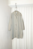 80s MANI by Giorgio Armani - cotton iridescent 2way-neck mid-coat