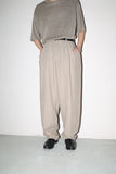 linen tuck trousers