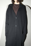 90-00's Dries Van Noten - elastic wool loose fitting knit coat