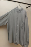 80-90's GIORGIO ARMANI - rayon gun club plaid oversized shirt　（as is)