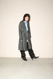 00's　Finish label - metallic rayon shirt dress