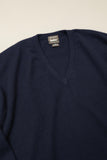 90's NEIMAN MARCUS - Scotch cashmere chunky V-neck knit sweater