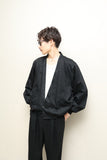 80's Europeana label - cotton collarless short blouson
