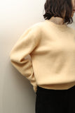 2000's Italian label - cashmere all ribbed knit sweater