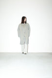 80s MANI by Giorgio Armani - cotton iridescent 2way-neck mid-coat