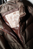 c90's Italian label - metallic brown down jacket