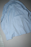 00-10's GUCCI (by TOM FORD?) - cotton side slit dress shirt / blue