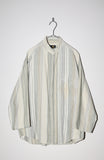 80-90’s LIZ CLAIBORNE cotton multi stripe blouse with flap pocket