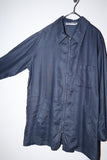 90-00's European label - linen oversized shirt jacket
