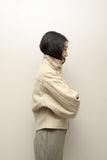 80's HERMES - wool architectural, big chest pocket jacket