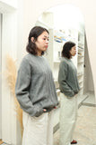 80-90's European label - mohair knit sweater