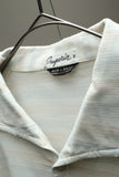 50s Italian vintage - pullover boxy shirt / skipper neck