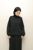 00's German label - silk/cashmere turtle-neck loose fit knit sweater