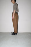 linen tuck trousers