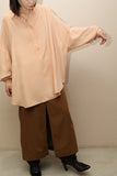 c90's SPORTMAX - faux suede wide silhouette pullover blouse