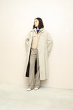 80's HERMES - wool architectural, big chest pocket jacket