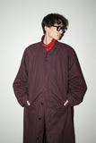 c80’s German label - cotton padded coat in maroon color