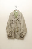 80's European label - silk utility jacket