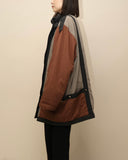 c80's European label - tricolor padded gimmick coat