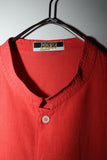 80s OAKS by Gianfranco Ferré - cotton constructive shirt in tomato red