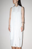 c80’s minor label - linen layered design sleeveless dress