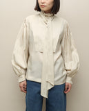 80's ESCADA - silk bow-tie blouse
