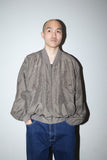 80-90's European label - silk zip-up blouson with front pocket detail