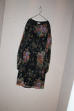 c2020's Dries Van Noten - silk flower pattern sheer dress